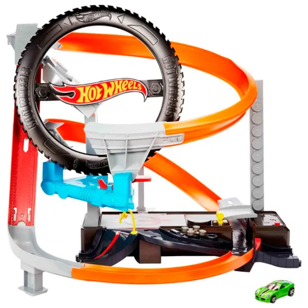 Pistă auto Hot Wheels Hyper-Boost Tire Shop GJL16 Multicolor photo 2 Pistă auto Hot Wheels Hyper-Boost Tire Shop GJL16 Multicolor photo 2