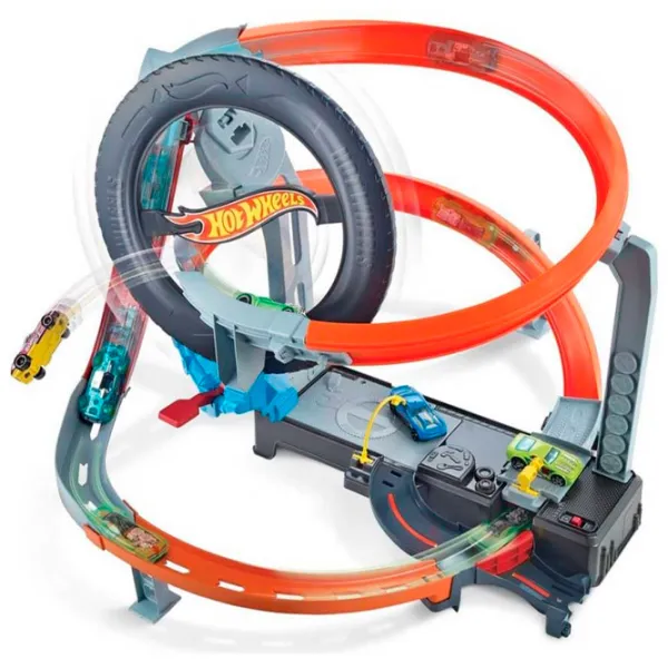 Pistă auto Hot Wheels Hyper-Boost Tire Shop GJL16 Multicolor photo 3 Pistă auto Hot Wheels Hyper-Boost Tire Shop GJL16 Multicolor photo 3