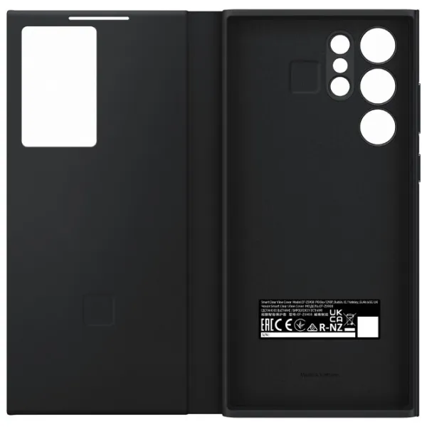 Husă pentru smartphone Samsung Galaxy S22 Ultra Samsung/ Smart Clear View/ TPU/ Black photo 5