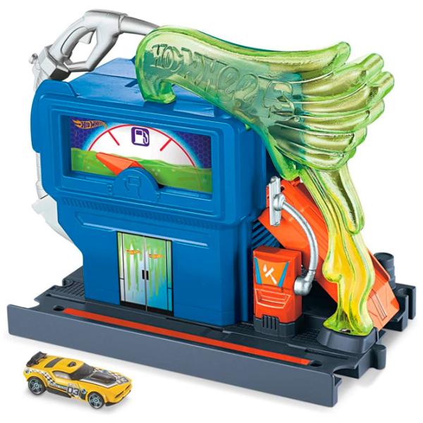 Pistă auto Hot Wheels Downtown Toxic Fuel Stop GVN71 Multicolor photo 2 Pistă auto Hot Wheels Downtown Toxic Fuel Stop GVN71 Multicolor photo 2