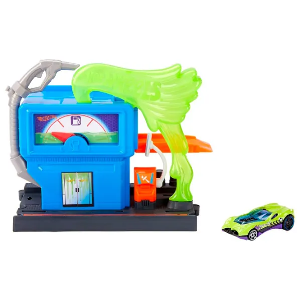 Pistă auto Hot Wheels Downtown Toxic Fuel Stop GVN71 Multicolor photo 3 Pistă auto Hot Wheels Downtown Toxic Fuel Stop GVN71 Multicolor photo 3