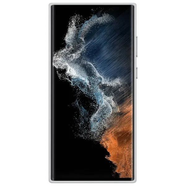 Чехол для смартфона Samsung Galaxy S22 Ultra Samsung/ Back/ Кожа/ Светлый Серый photo 3