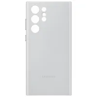 Husă pentru smartphone Samsung Galaxy S22 Ultra Samsung/ Back/ Piele/ Light Gray photo 4