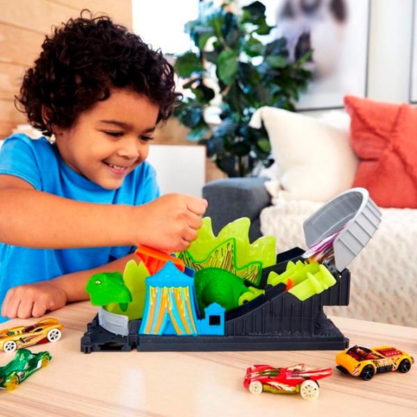 Pistă auto Hot Wheels Toxic Dino Coaster Attack GTT68 Multicolor photo 5 Pistă auto Hot Wheels Toxic Dino Coaster Attack GTT68 Multicolor photo 5
