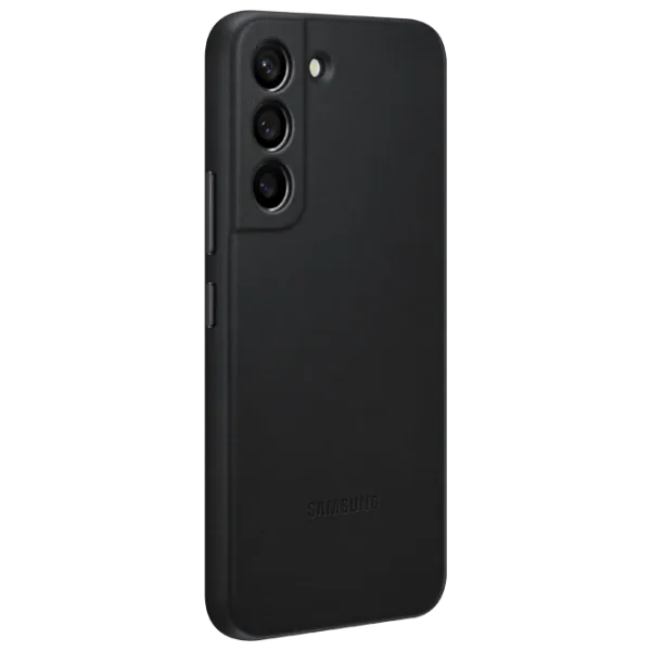 Husă pentru smartphone Samsung Galaxy S22+ Samsung/ Back/ Leather/ Black photo 2 Husă pentru smartphone Samsung Galaxy S22+ Samsung/ Back/ Leather/ Black photo 2