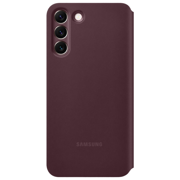 Husă pentru smartphone Samsung Galaxy S22 Plus Samsung/ Smart Clear View/ TPU/ PP/ Burgundy Cherry photo 2