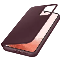 Husă pentru smartphone Samsung Galaxy S22 Plus Samsung/ Smart Clear View/ TPU/ PP/ Burgundy Cherry photo 3