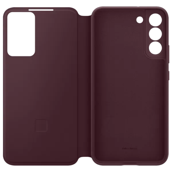 Husă pentru smartphone Samsung Galaxy S22 Plus Samsung/ Smart Clear View/ TPU/ PP/ Burgundy Cherry photo 5