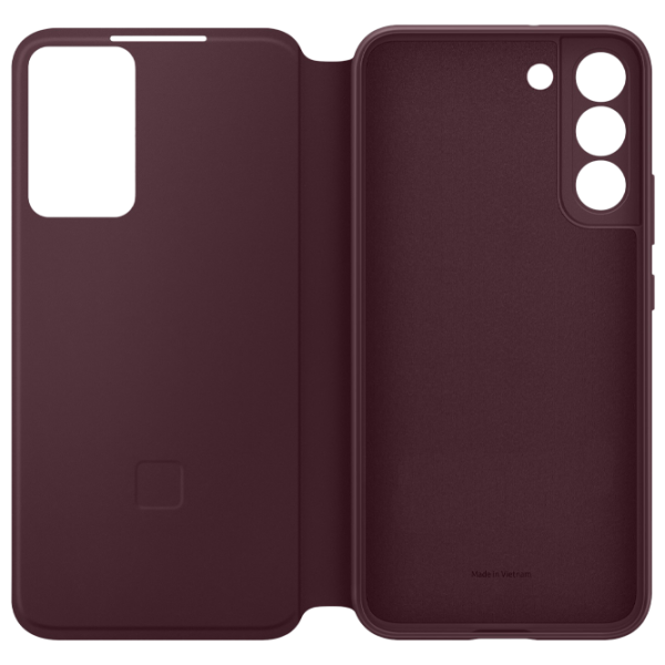 Husă pentru smartphone Samsung Galaxy S22 Plus Samsung/ Smart Clear View/ TPU/ PP/ Burgundy Cherry photo 5