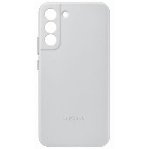 Husă pentru smartphone Samsung Galaxy S22+ Samsung/ Back/ Leather/ Light Gray photo 3