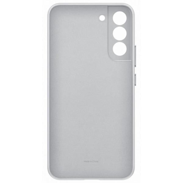 Husă pentru smartphone Samsung Galaxy S22+ Samsung/ Back/ Leather/ Light Gray photo 4
