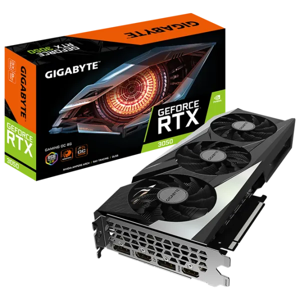 Видеокарта Gigabyte RTX3050 Gaming OC PCI Express 4.0 / 8 ГБ photo 8 Видеокарта Gigabyte RTX3050 Gaming OC PCI Express 4.0 / 8 ГБ photo 8