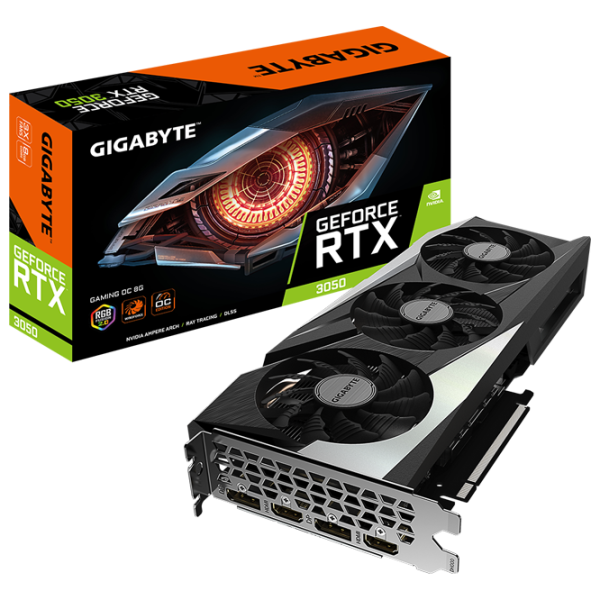 Видеокарта Gigabyte RTX3050 Gaming OC PCI Express 4.0 / 8 ГБ photo 8 Видеокарта Gigabyte RTX3050 Gaming OC PCI Express 4.0 / 8 ГБ photo 8