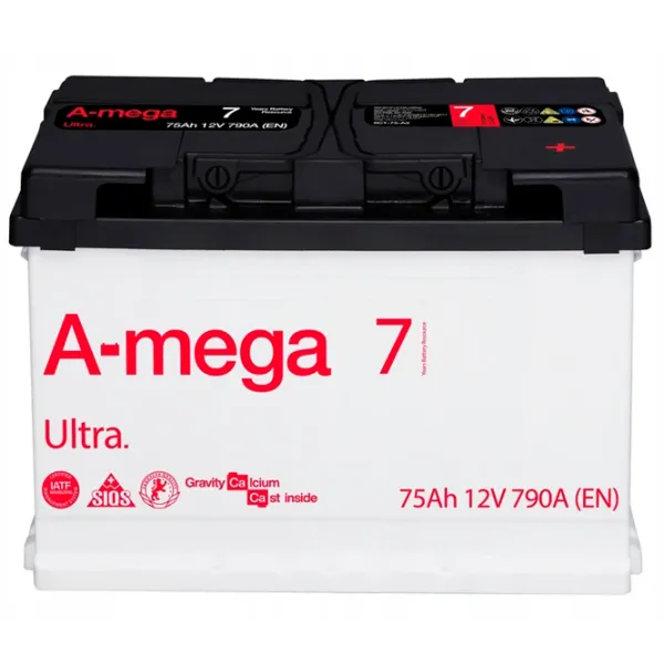 Авто аккумулятор A-Mega Ultra 75Ah A3 790A photo 2 Авто аккумулятор A-Mega Ultra 75Ah A3 790A photo 2