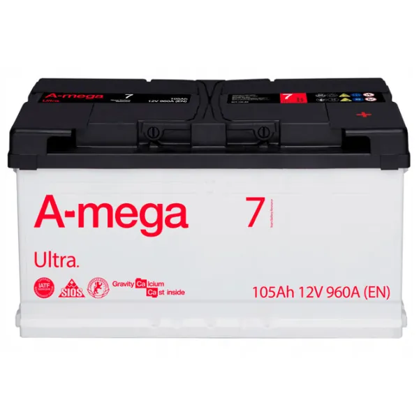 Авто аккумулятор A-Mega Ultra 105Ah A3 960A photo 2 Авто аккумулятор A-Mega Ultra 105Ah A3 960A photo 2