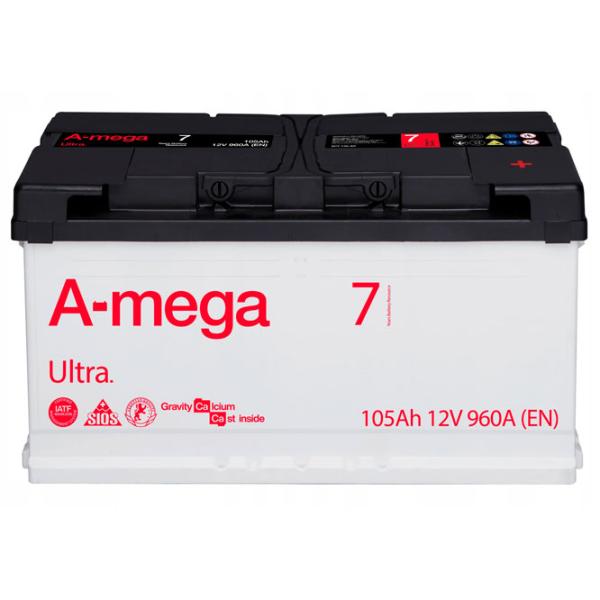 Авто аккумулятор A-Mega Ultra 105Ah A3 960A photo 2 Авто аккумулятор A-Mega Ultra 105Ah A3 960A photo 2