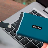 SSD Transcend ESD370C 500 GB TS240GESD350C/ Blue photo 6