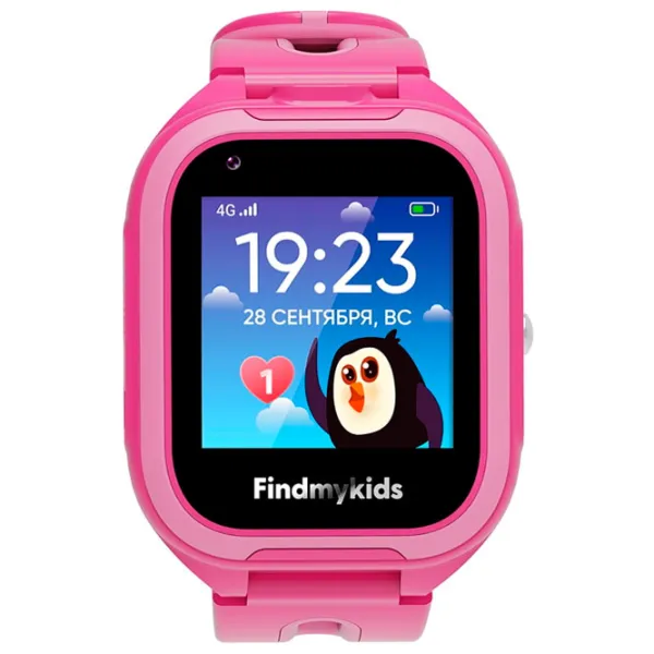 Детские часы Elari Findmykids 4G Go 1.3"/ Розовый photo 2