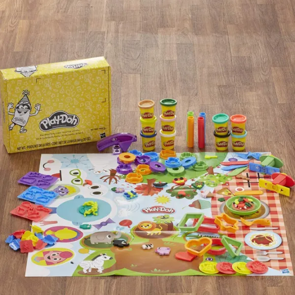 Креативный набор Hasbro Play-Doh Play date party crate E2542 3+/ Разноцветный photo 6 Креативный набор Hasbro Play-Doh Play date party crate E2542 3+/ Разноцветный photo 6