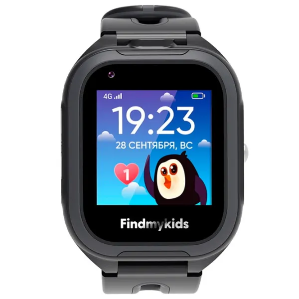 Ceas pentru copii Elari Findmykids 4G Go 1.3"/ Black photo 2