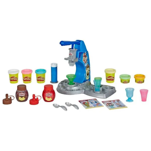 Set de creație Hasbro Play-Doh DRIZZY ICE CREAM PLAYSET E6688 3+/ Multicolor photo 2 Set de creație Hasbro Play-Doh DRIZZY ICE CREAM PLAYSET E6688 3+/ Multicolor photo 2