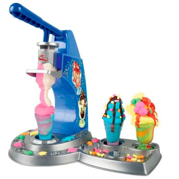 Set de creație Hasbro Play-Doh DRIZZY ICE CREAM PLAYSET E6688 3+/ Multicolor photo 3 Set de creație Hasbro Play-Doh DRIZZY ICE CREAM PLAYSET E6688 3+/ Multicolor photo 3