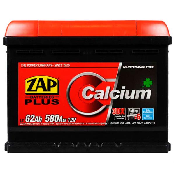 Авто аккумулятор Zap 62 Ah Plus NEW 580 А 56296 580A photo 2