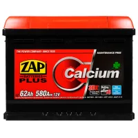 Acumulator auto Zap 62 Ah Plus NEW 580 А 56296 580A photo 2