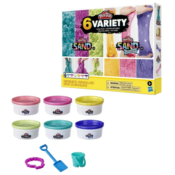 Креативный набор Hasbro Play-Doh SAND VARIETY PACK F0103 3+/ Разноцветный photo 3 Креативный набор Hasbro Play-Doh SAND VARIETY PACK F0103 3+/ Разноцветный photo 3