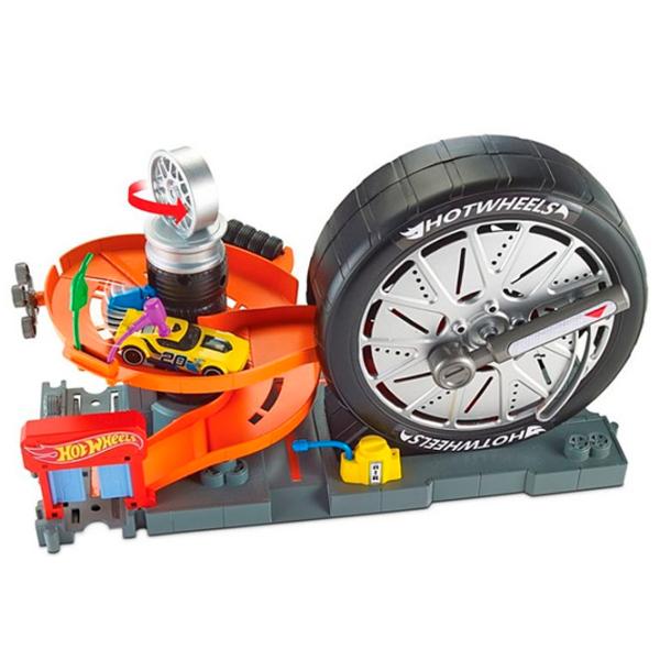 Авто-треки Hot Wheels Super Spin Tire Shop FNB15 Разноцветный photo 2