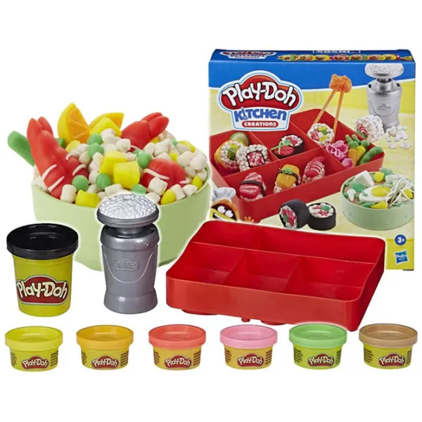 Креативный набор Hasbro Play-Doh Sushi Playset E7915 3+/ Разноцветный photo 3 Креативный набор Hasbro Play-Doh Sushi Playset E7915 3+/ Разноцветный photo 3