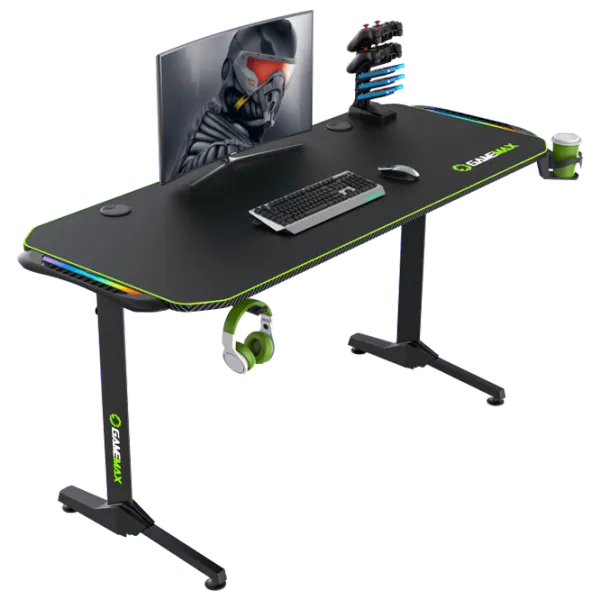 Компьютерный стол Gamemax Gaming Desk D140-Carbon RGB Пластик photo 2