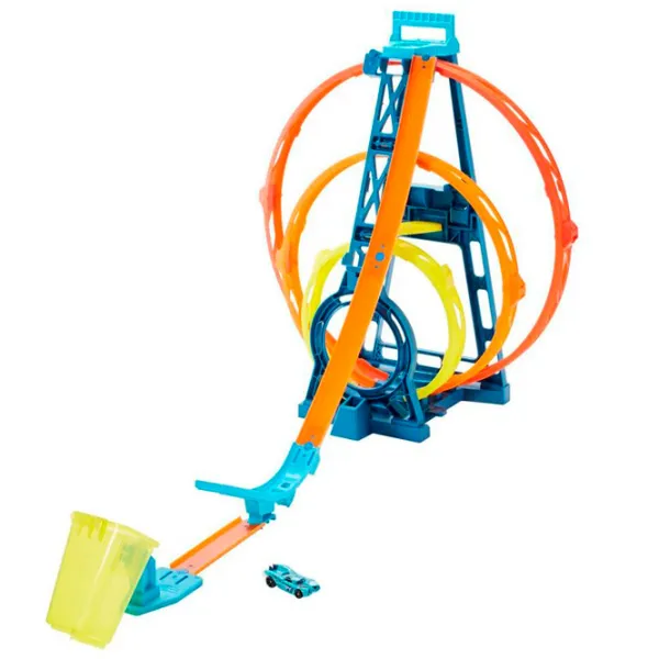 Pistă auto Hot Wheels Triple Loop Multicolor photo 2 Pistă auto Hot Wheels Triple Loop Multicolor photo 2