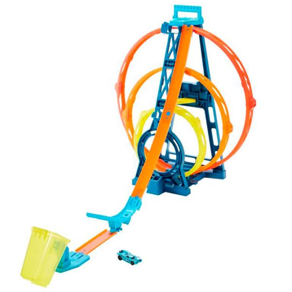 Pistă auto Hot Wheels Triple Loop Multicolor photo 2 Pistă auto Hot Wheels Triple Loop Multicolor photo 2