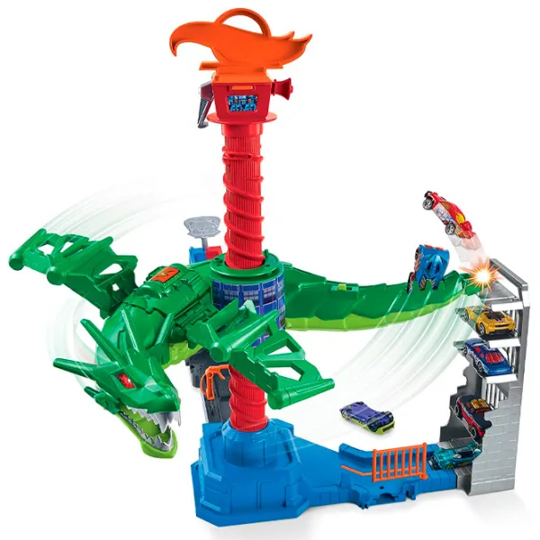 Pistă auto Hot Wheels Air Attack Dragon Multicolor photo 6 Pistă auto Hot Wheels Air Attack Dragon Multicolor photo 6