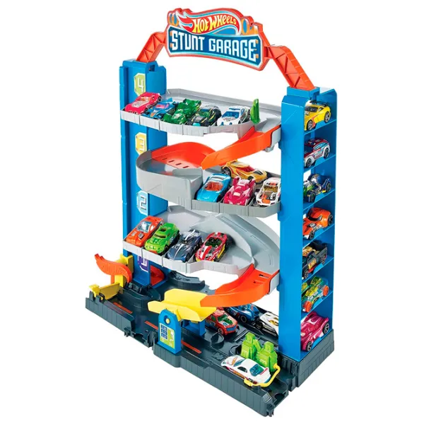 Pistă auto Hot Wheels Stunt Garage Multicolor photo 2 Pistă auto Hot Wheels Stunt Garage Multicolor photo 2