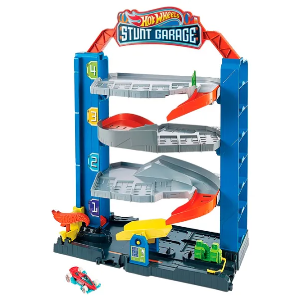 Pistă auto Hot Wheels Stunt Garage Multicolor photo 3 Pistă auto Hot Wheels Stunt Garage Multicolor photo 3
