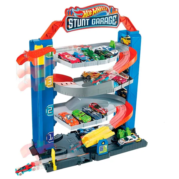 Pistă auto Hot Wheels Stunt Garage Multicolor photo 4 Pistă auto Hot Wheels Stunt Garage Multicolor photo 4