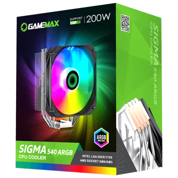 Кулер Gamemax Sigma 540 Гидродинамический/ 1600 об/ мин photo 6 Кулер Gamemax Sigma 540 Гидродинамический/ 1600 об/ мин photo 6