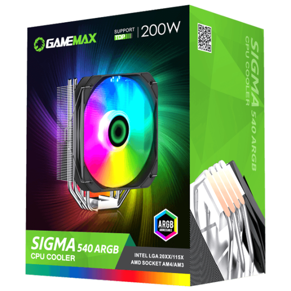 Кулер Gamemax Sigma 540 Гидродинамический/ 1600 об/ мин photo 6 Кулер Gamemax Sigma 540 Гидродинамический/ 1600 об/ мин photo 6