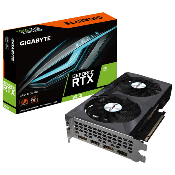 Placă video Gigabyte GeForce RTX 3050 Eagle OC PCI Express x16 4.0 / 8 GB photo 7 Placă video Gigabyte GeForce RTX 3050 Eagle OC PCI Express x16 4.0 / 8 GB photo 7