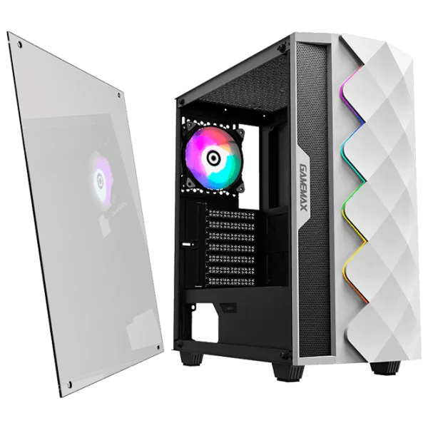Carcasă Gamemax Diamond Mid Tower / White photo 8