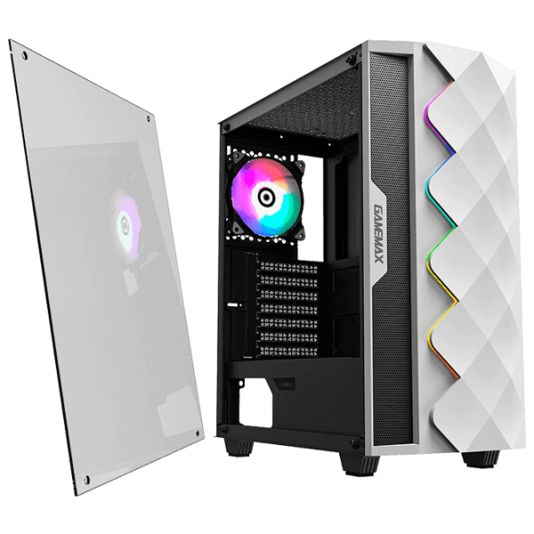 Carcasă Gamemax Diamond Mid Tower / White photo 8