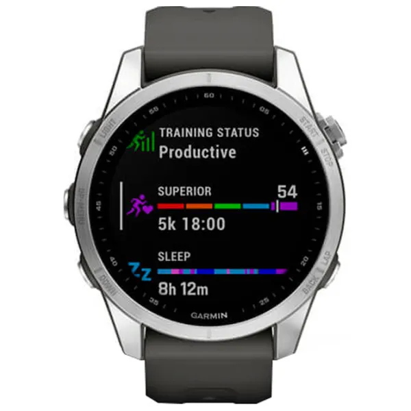 Ceas inteligent Garmin Fenix 7s 1.3"/ 010-02539-01/ Graphite Silver photo 2