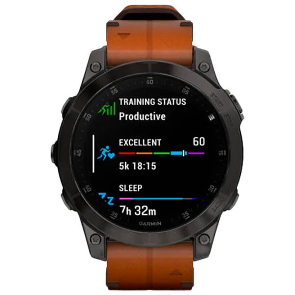 Умные часы Garmin Epix Gen 2 1.3"/ 010-02582-30/ Коричневый Углеродно серый photo 2