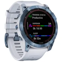 Умные часы Garmin Fenix 7X Sapphire Solar 1.3"/ 33 мм/ Синий - Whitestone/ 010-02541-15 photo 3