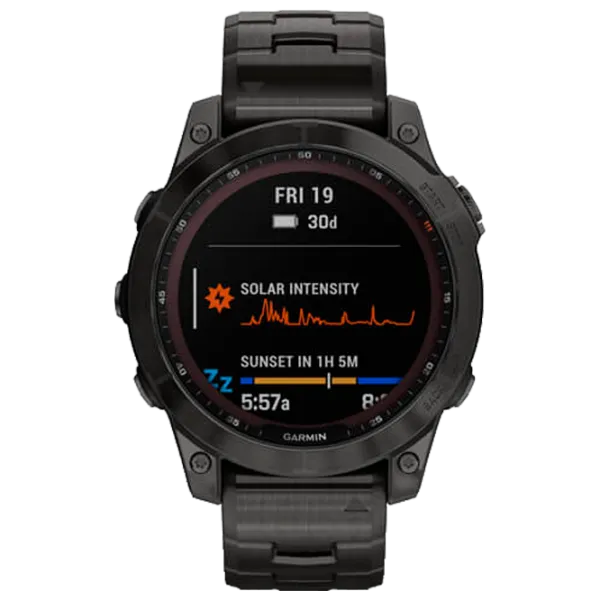 Умные часы Garmin Fenix 7 Sapphire Solar 1.3"/ 010-02540-39/ Углеродно серый photo 2