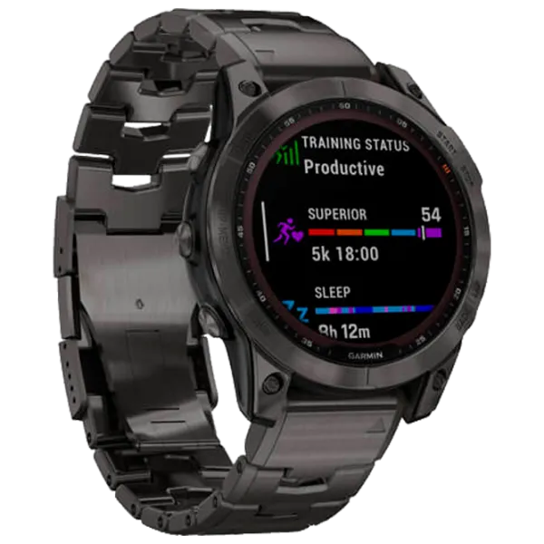Умные часы Garmin Fenix 7 Sapphire Solar 1.3"/ 010-02540-39/ Углеродно серый photo 3