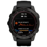 Ceas inteligent Garmin Fenix 7 Sapphire Solar 1.3"/ 010-02540-21/ Black Carbon Grey photo 2