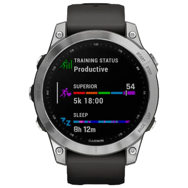 Ceas inteligent Garmin Fenix 7 1.3"/ 010-02540-01/ Graphite Silver photo 2